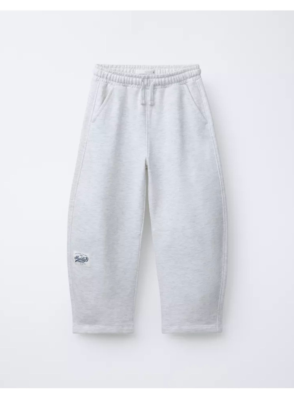 Zara Kids Barrel Jogger Gray Sweatpants with Drawstring Waist Size 11-12 Years